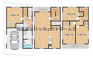 堂山２丁目戸建　賃貸の物件間取画像